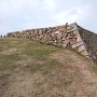 米子城の本丸跡の石垣