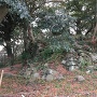 崩落している富士見台石垣