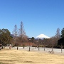 駿府城址公園から見た富士山