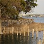 近江大橋と石垣