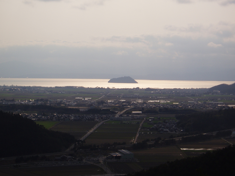 小谷城から眺める琵琶湖