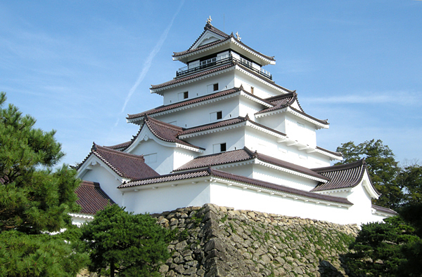 赤瓦の会津若松城