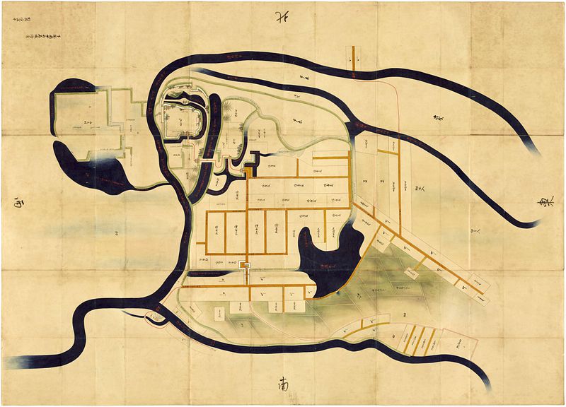 関宿城の写真：下総国世喜宿城絵図 | 攻城団